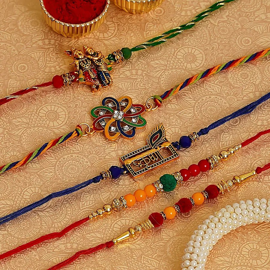 eCraftIndia Colourful Designer Rakhis