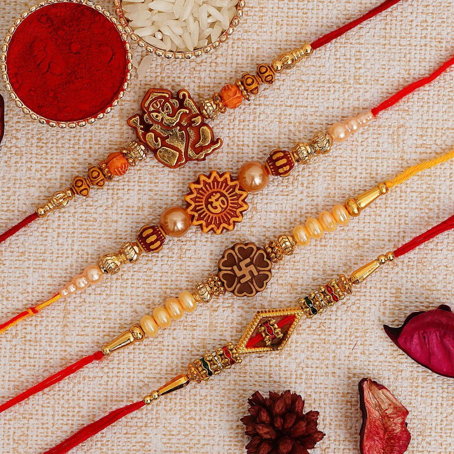 eCraftIndia Designer Religious Rakhis Of Ganesha