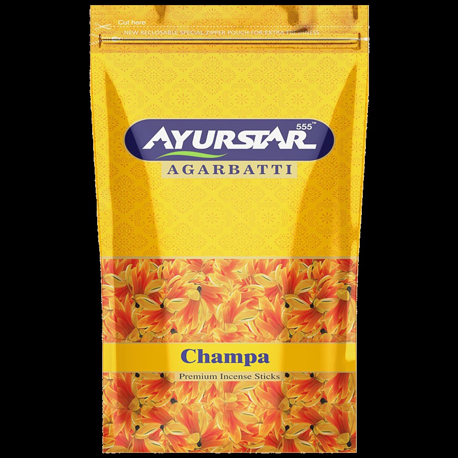 AYURSTAR Incense Sticks Agarbatti - Champa