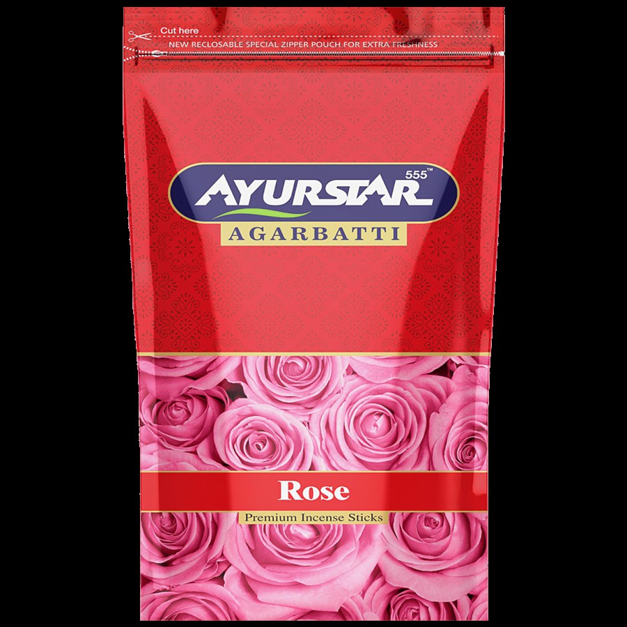 AYURSTAR Incense Sticks Agarbatti - Rose