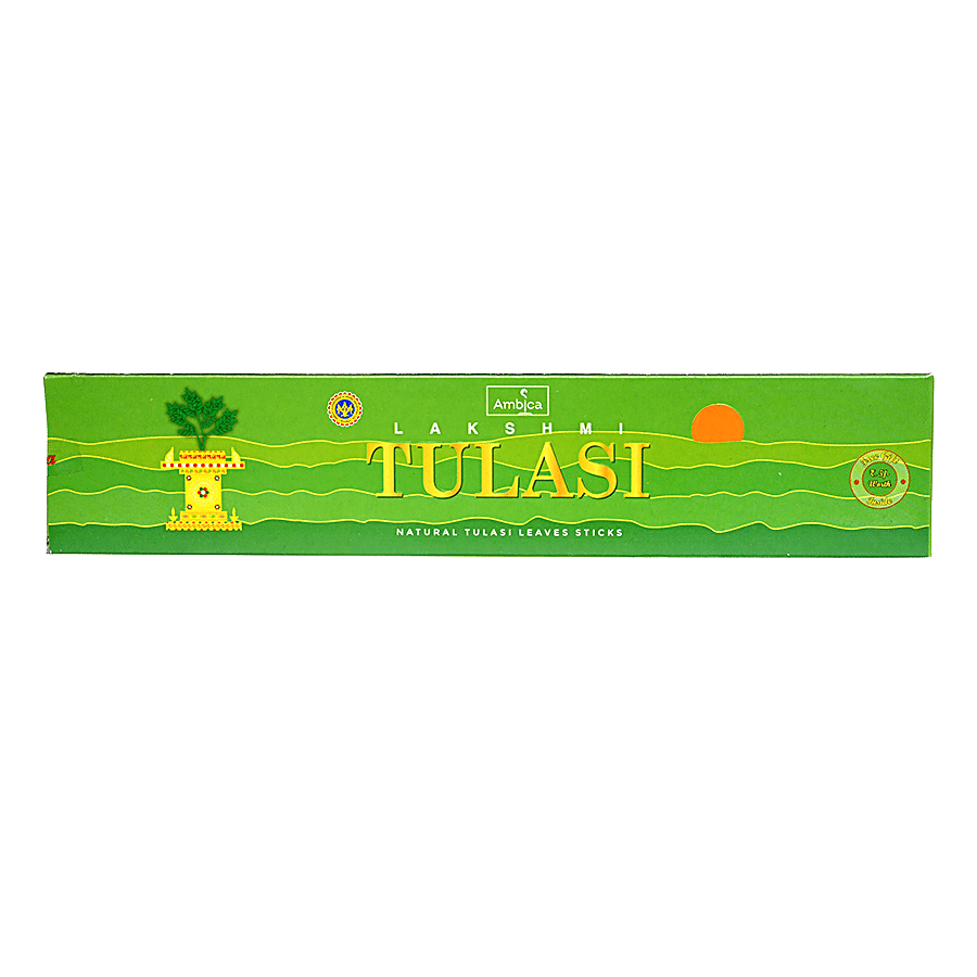 Ambica Lakshmi Tulasi Incense Sticks - Made From Natural Basil Leaves