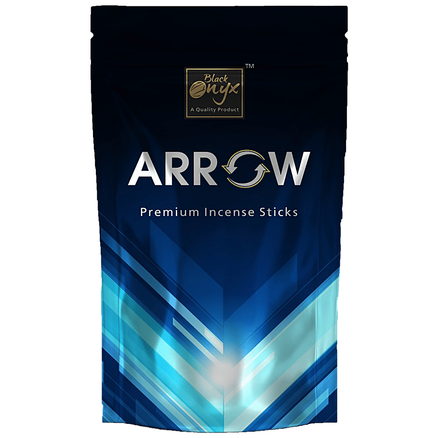 Black Onyx Arrow Premium Incense Sticks / Agarbatti - Refreshing Cool Fragrance