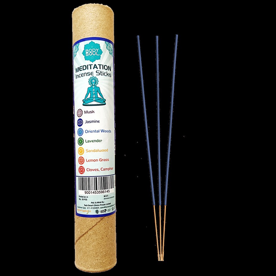 Bodysoul Meditation Incense Sticks - Jasmine