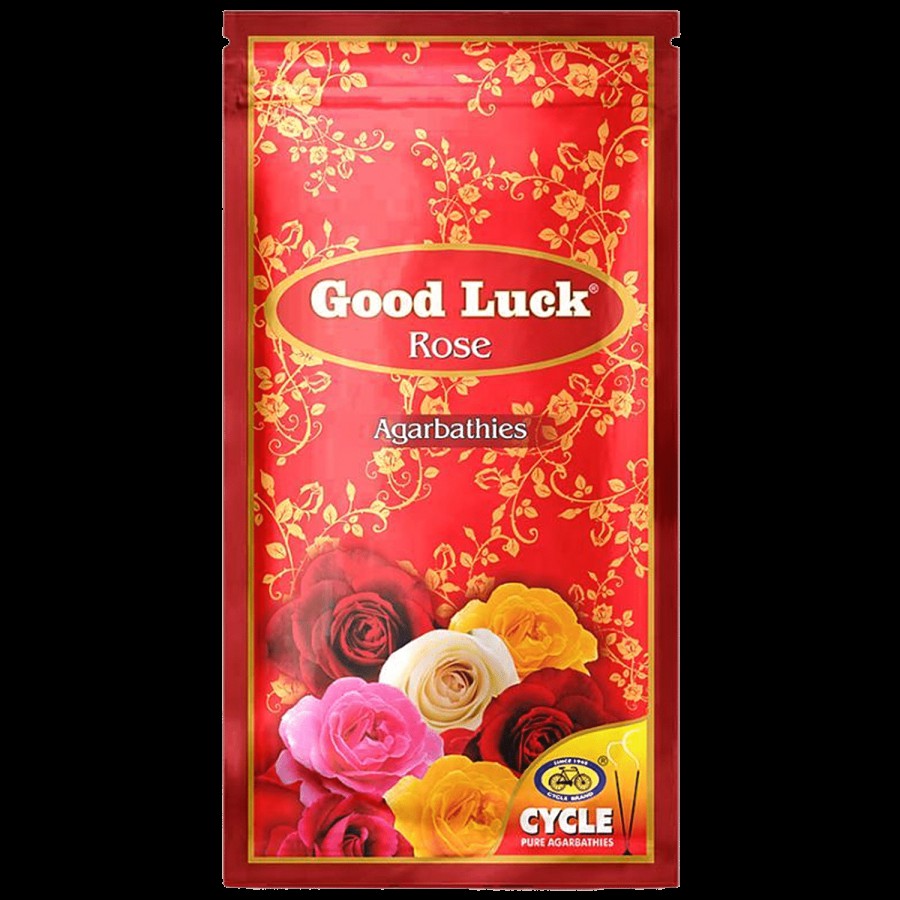 Cycle Good Luck Rose Agarbatti  For Daily Puja - Rose Fragrance