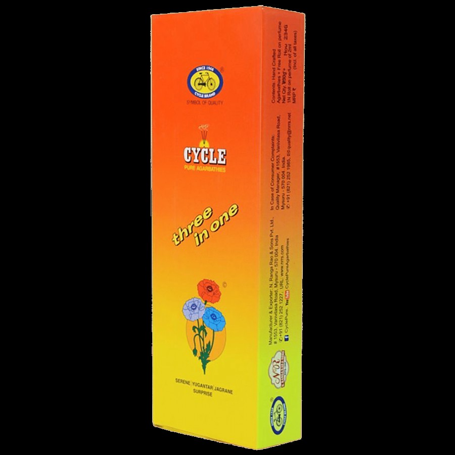 Cycle Three In One Agarbatti-3 Signature Fragrances-Lily