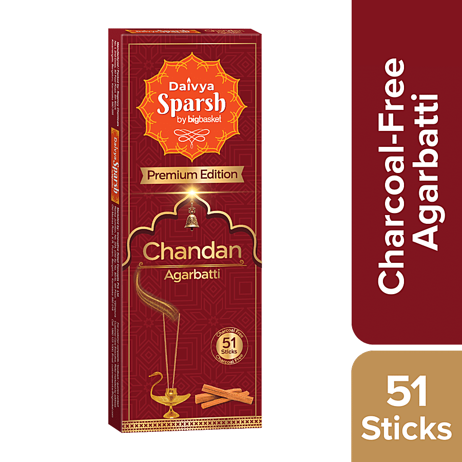 Daivya Sparsh by bigbasket Chandan Agarbatti - Premium Edition