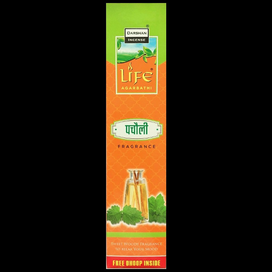 Darshan  Life Incense Sticks/Agarbathi - Patchouli