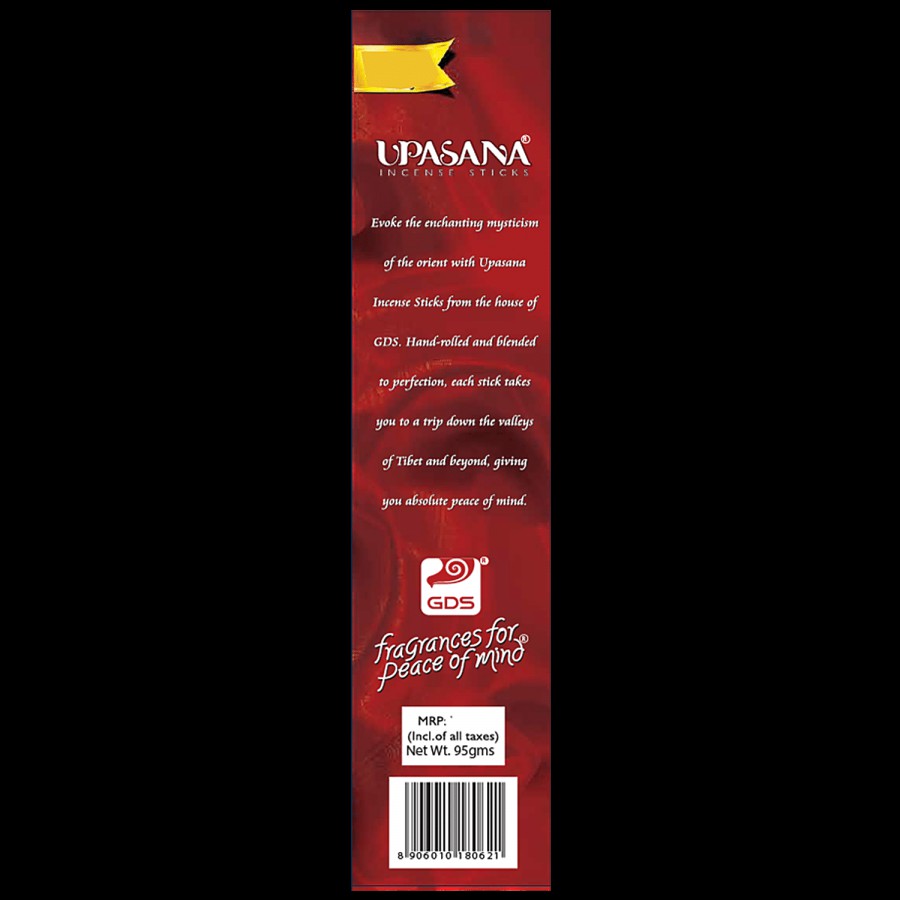 GDS Upasana Agarbathi Incense Sticks - Fragrances For Peace Of Mind