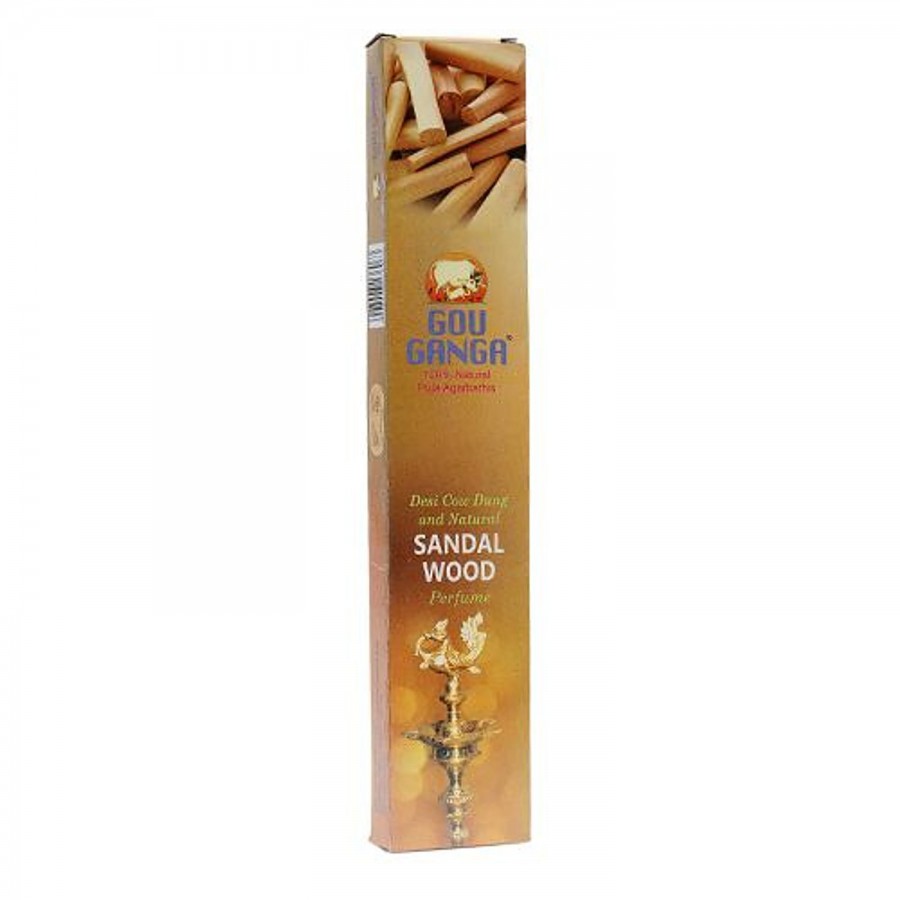 Gou Ganga Agarbathi Natural Incense Sticks - Chandan Sandalwood