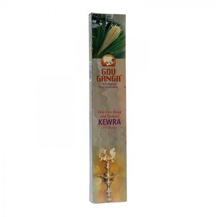 Gou Ganga Agarbathi Natural Incense Sticks - Kewra Screwpine