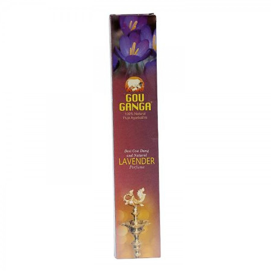 Gou Ganga Agarbathi Natural Incense Sticks - Lavender