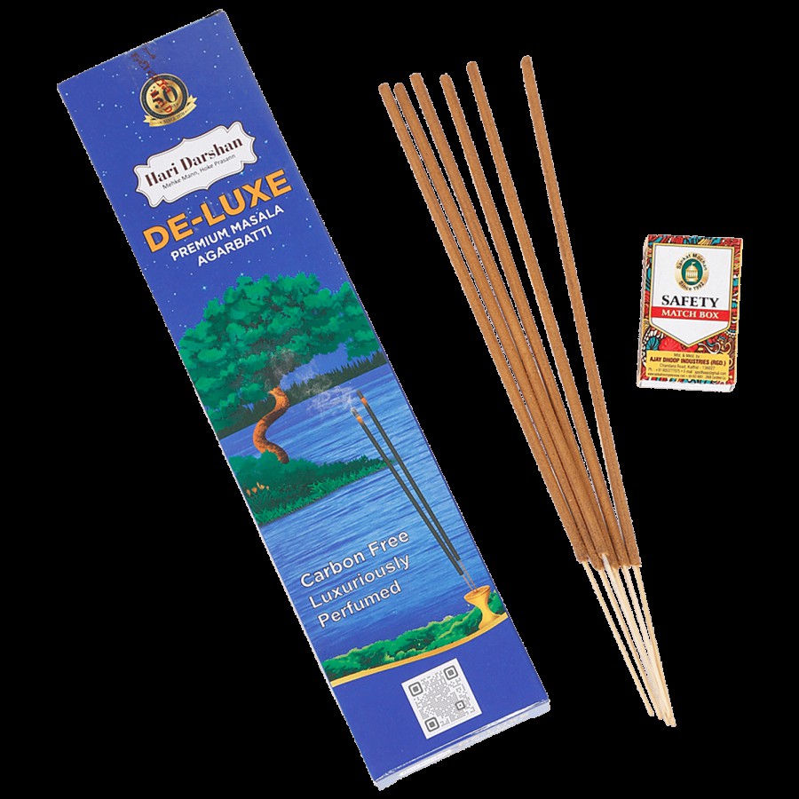 Hari Darshan Deluxe Premium Masala Incense Sticks/Agarbatti - Carbon Free