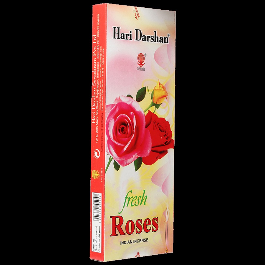 Hari Darshan Fresh Rose Eco Agarbatti Sticks