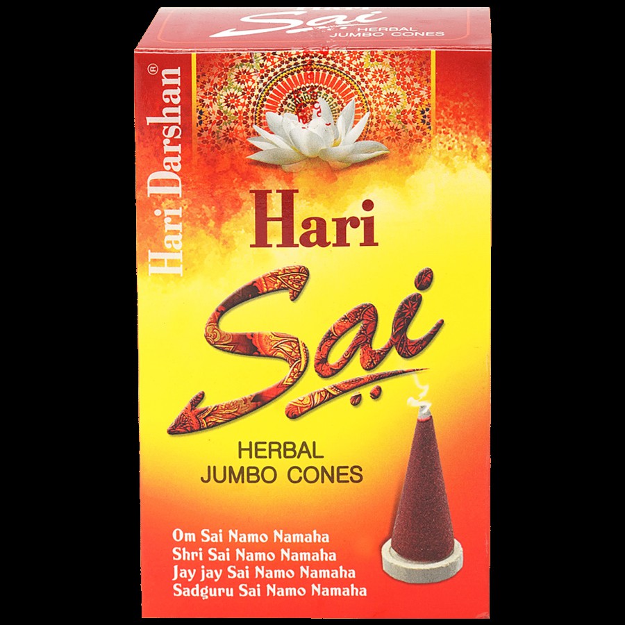 Hari Darshan Hari Sai Herbal Jumbo Cones