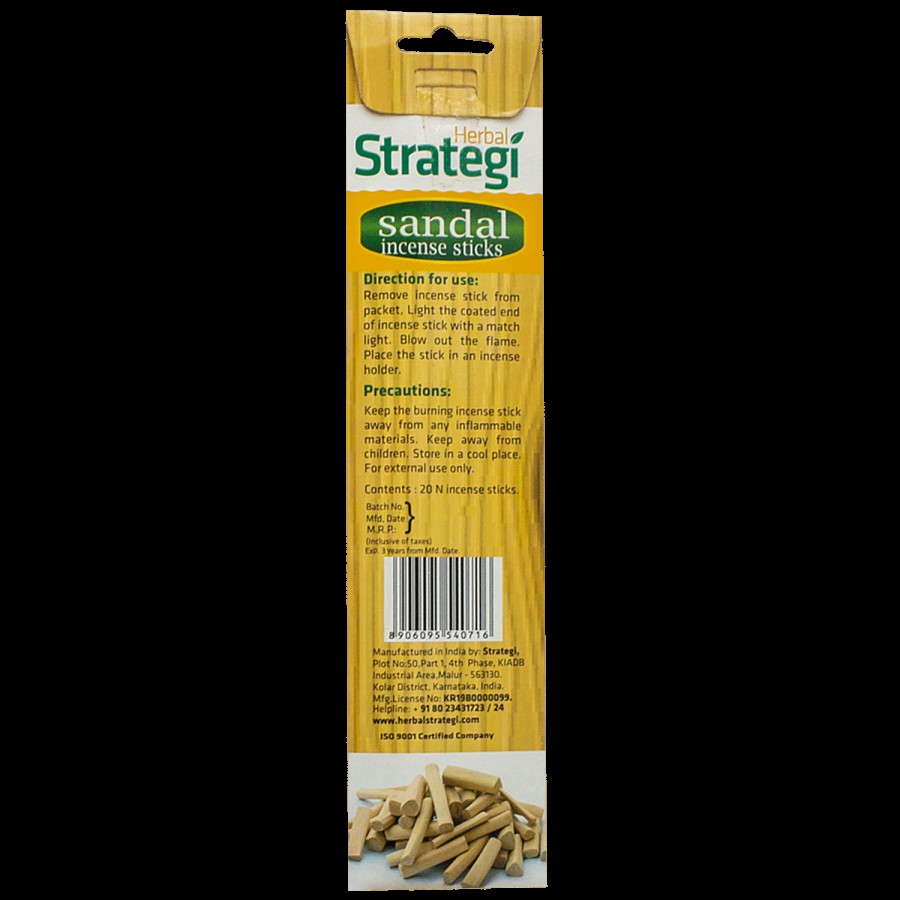 Herbal Strategi Herbal Aromatic Incense Sticks - Sandal