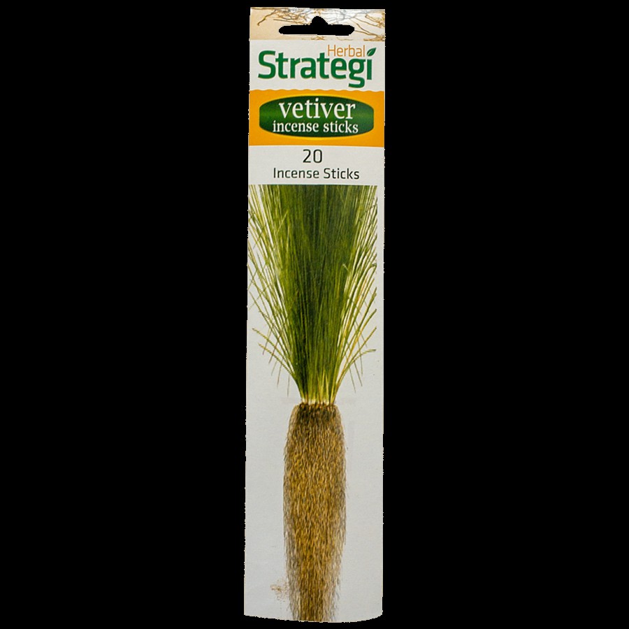 Herbal Strategi Herbal Aromatic Incense Sticks - Vetiver