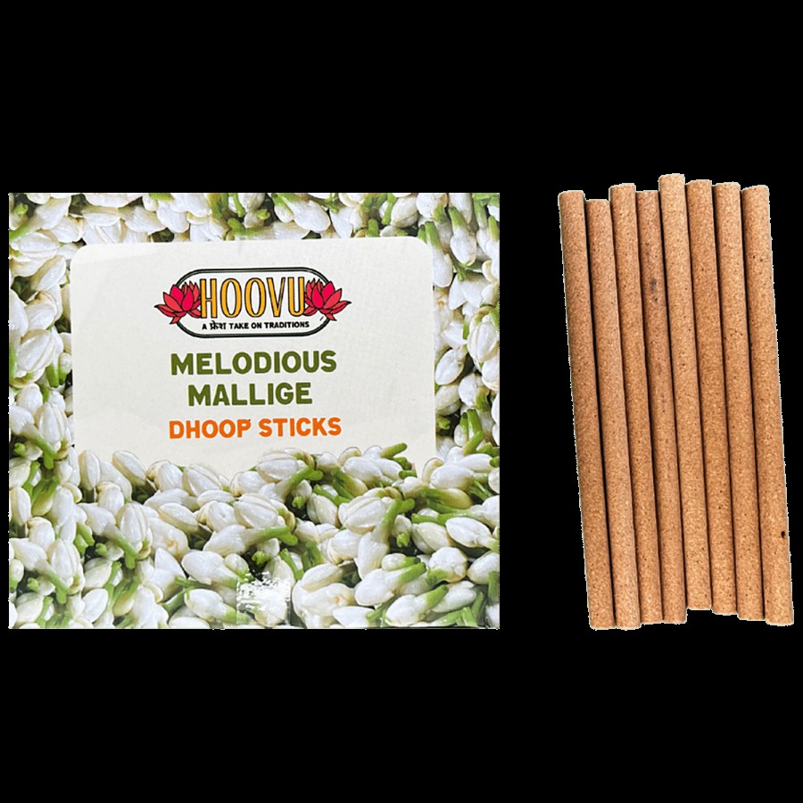 Hoovu Fresh Dhoop Sticks - Melodious Mallige/Jasmine