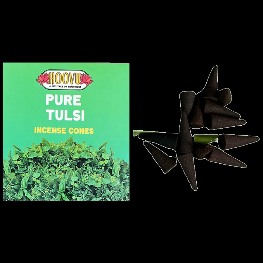 Hoovu Fresh Incense Cones - Pure Tulsi