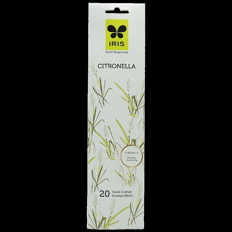 Iris Handcrafted Garden Incense Stick with Citronella Fragrance