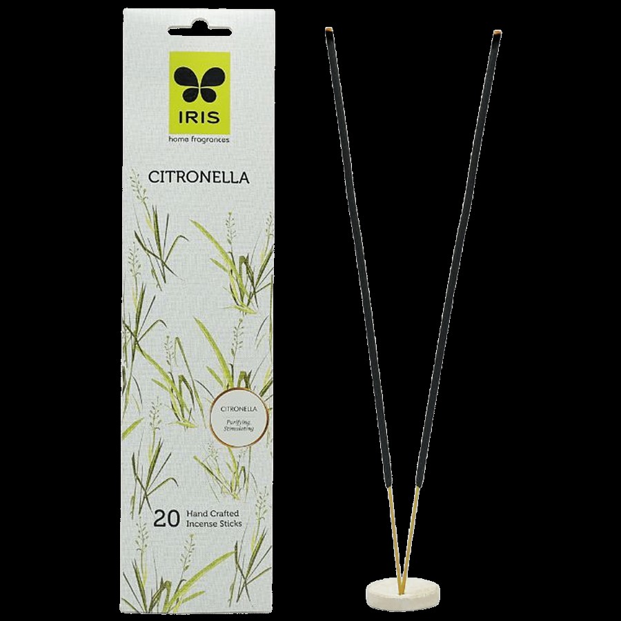 Iris Handcrafted Garden Incense Stick with Citronella Fragrance