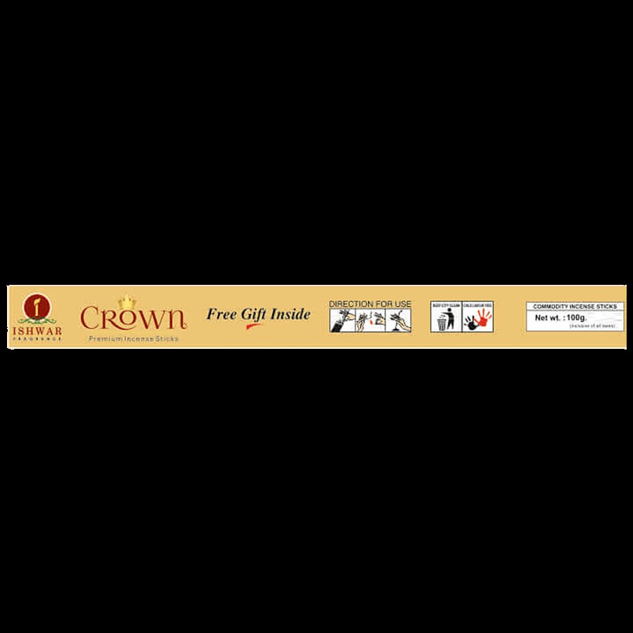 Ishwar Mangalam Crown 3 In 1 Premium Incense Sticks/Agarbattis - Long-lasting Fragrance