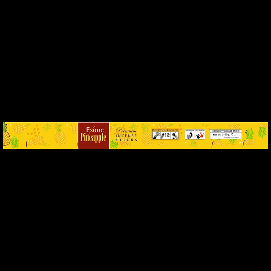 Ishwar Mangalam Exotic Pineapple Premium Incense Sticks/Agarbattis - Long-Lasting Fragrance