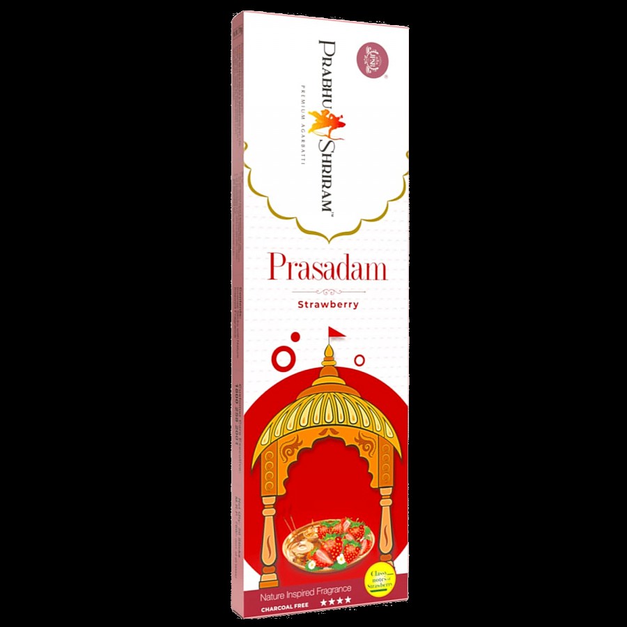 JPSR Prabhu Shriram Prasadam Premium Agarbatti/Incense Sticks - Strawberry