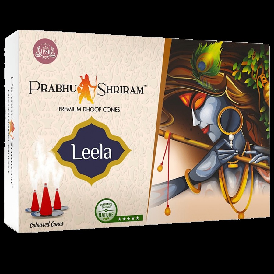 JPSR Prabhu Shriram Premium Dhoop Cones - Leela