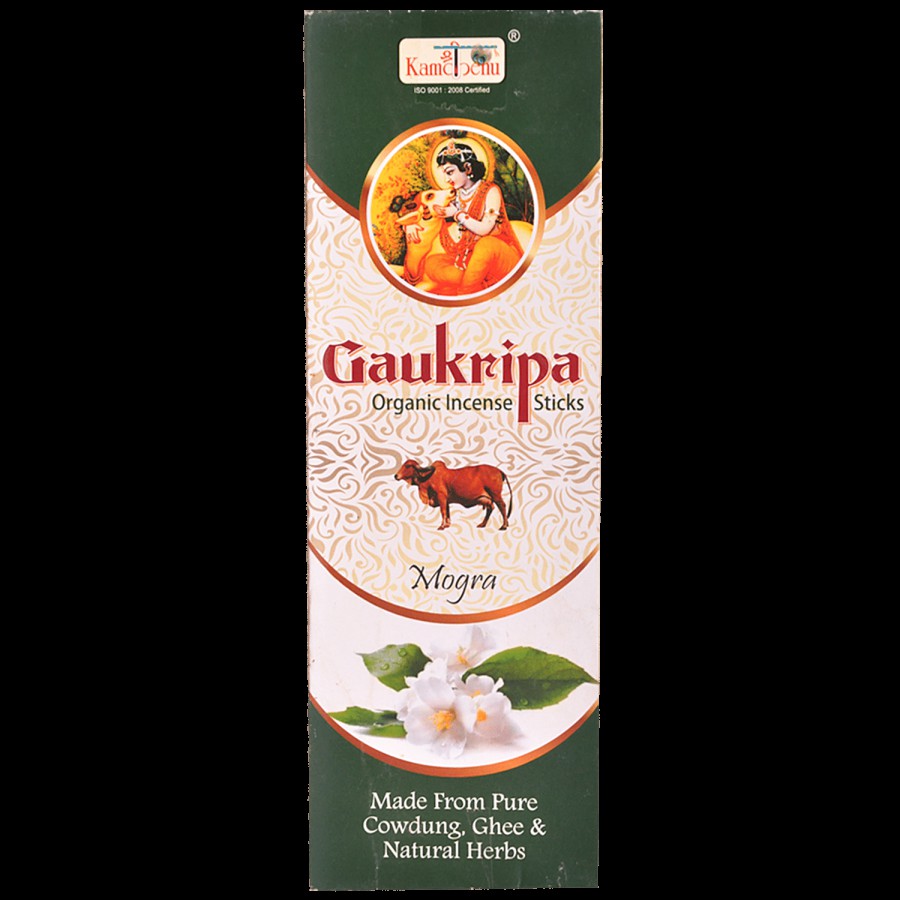 Kamdhenu Gaukripa Organic Incense Agarbatti Sticks -  Mogra