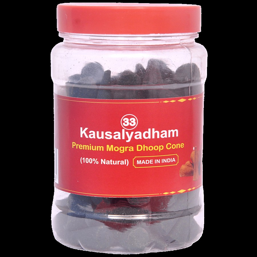 Kausalyadham Premium Mogra Dhoop Cone - 100% Natural