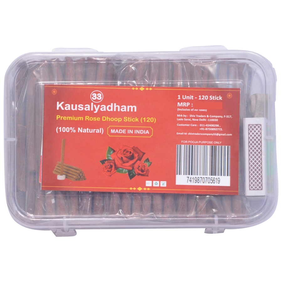 Kausalyadham Premium Rose Dhoop Stick