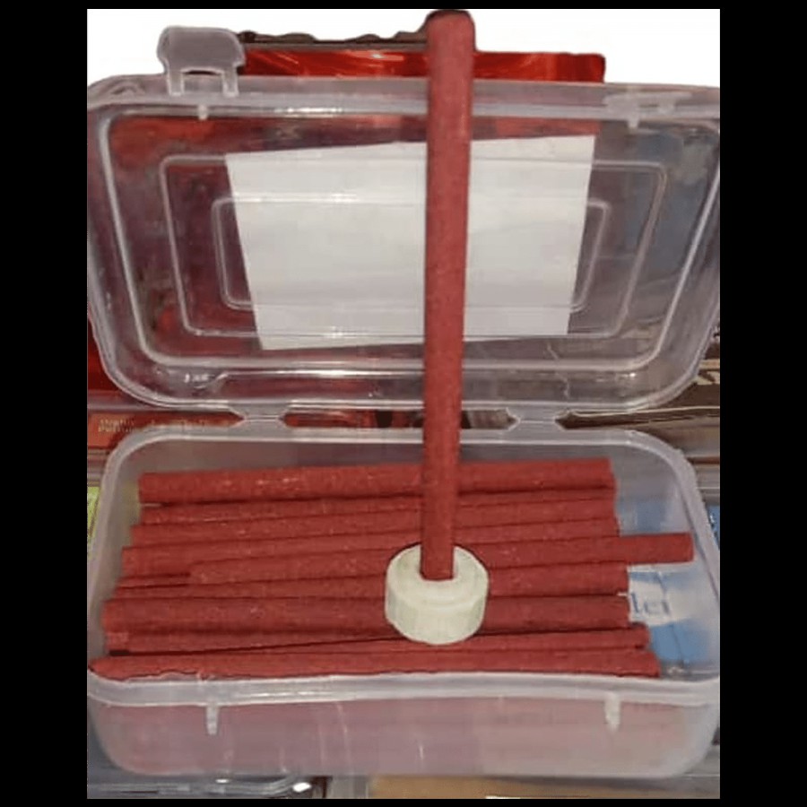 Kesari Puja Samvad Devotee Collection Rose Dhoop Stick Fragrance - With Stand