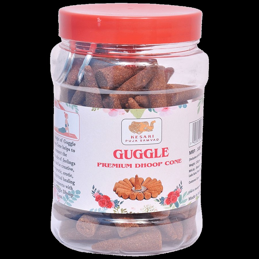 Kesari Puja Samvad Guggle Premium Dhoop Cone