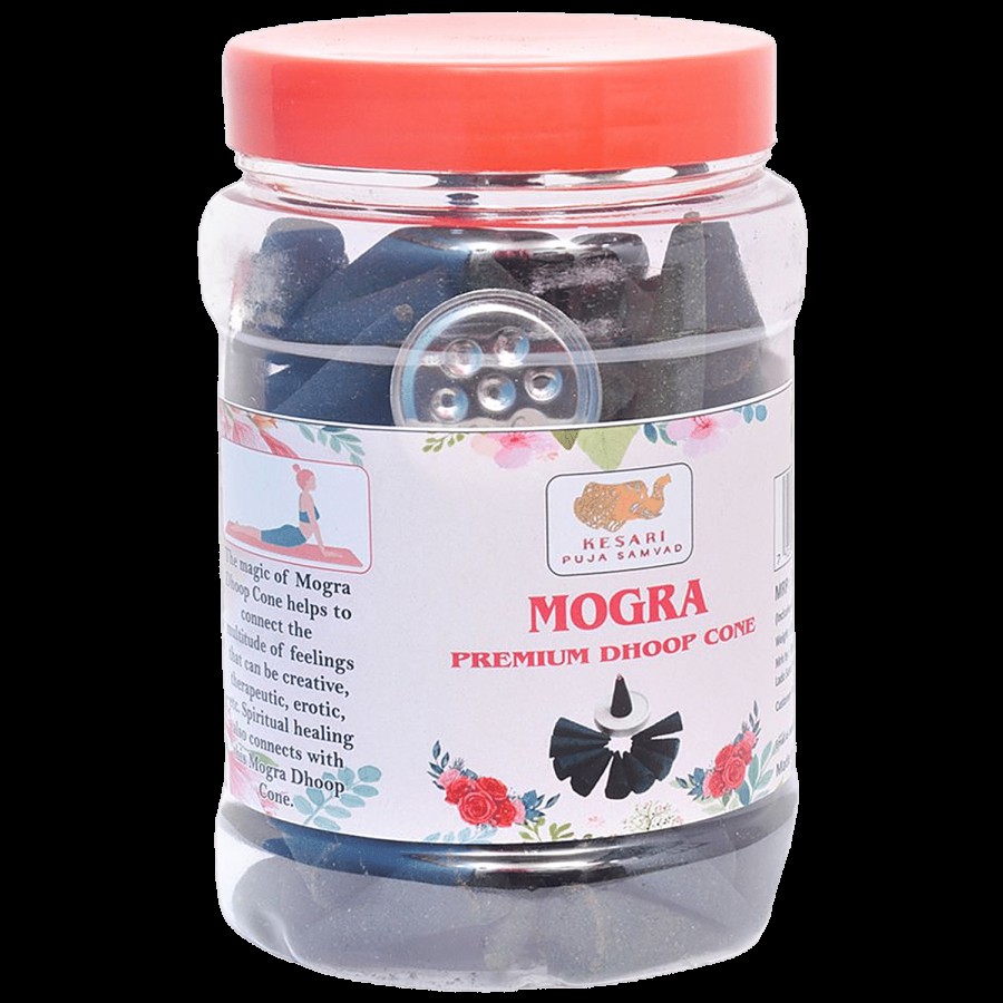 Kesari Puja Samvad Mogra Premium Dhoop Cone