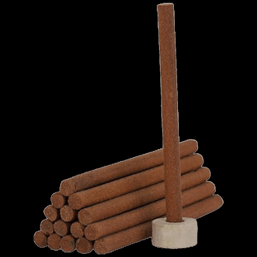 Kesari Puja Samvad Premium Rose Dhoop Stick - With Stand