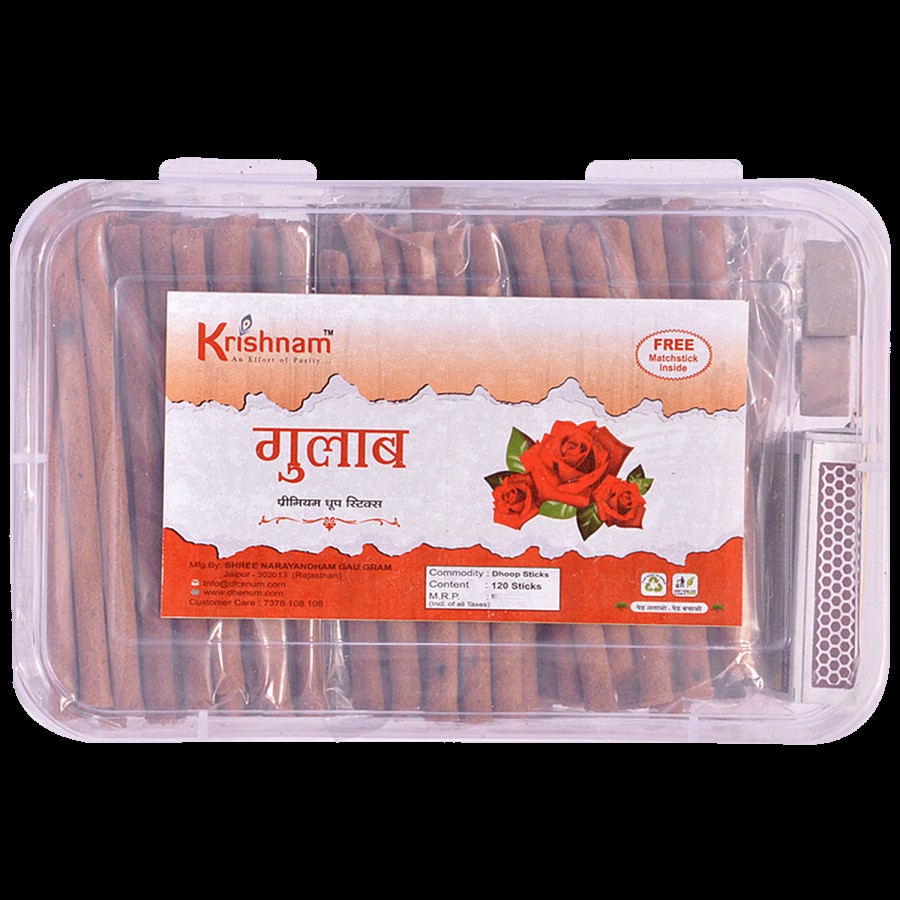 Krishnam Premium Dhoop Stick - Calms The Mind