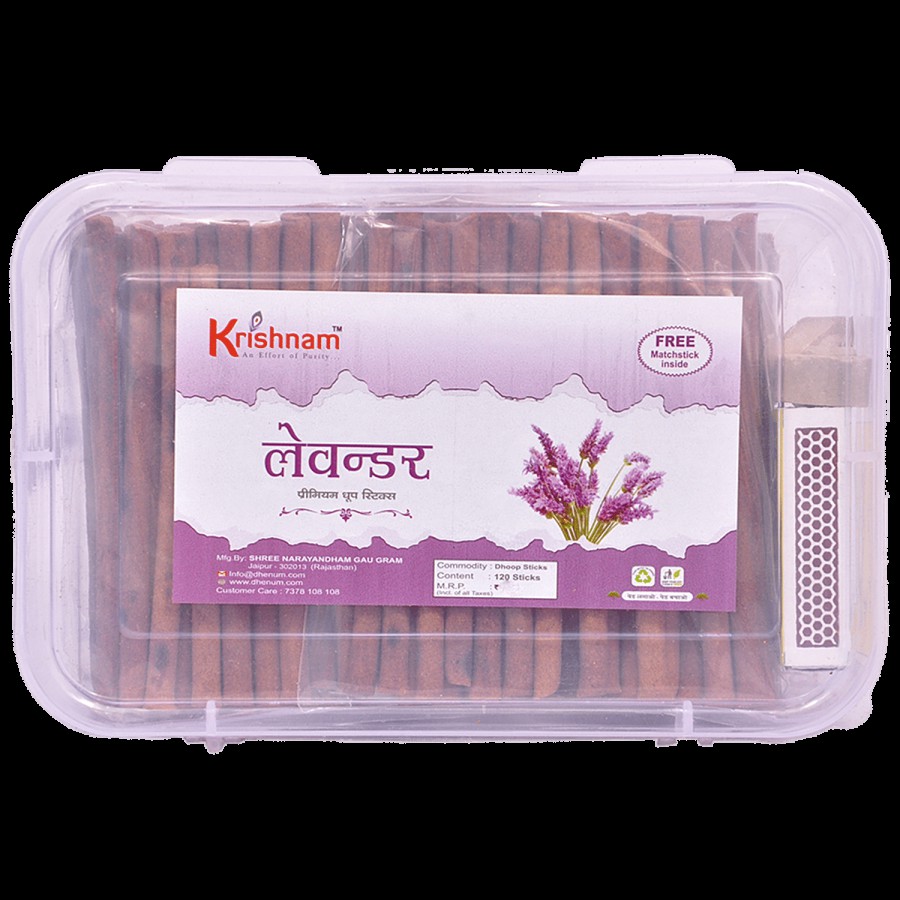 Krishnam Premium Dhoop Stick - Calms The Mind