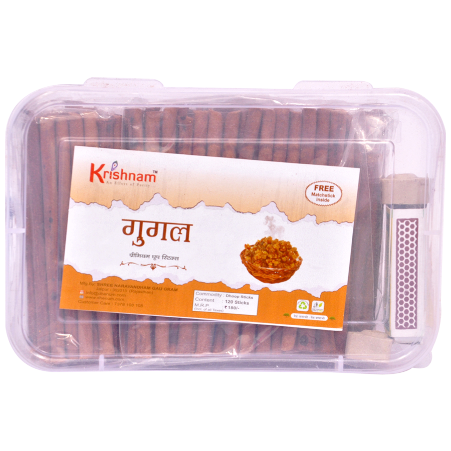 Krishnam Premium Dhoop Stick - Long-Lasting