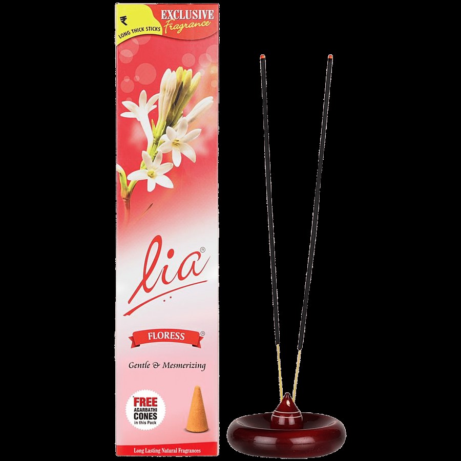 Lia Floress Incense Stick/Agarbatti - Provides Long-Lasting Fragrance