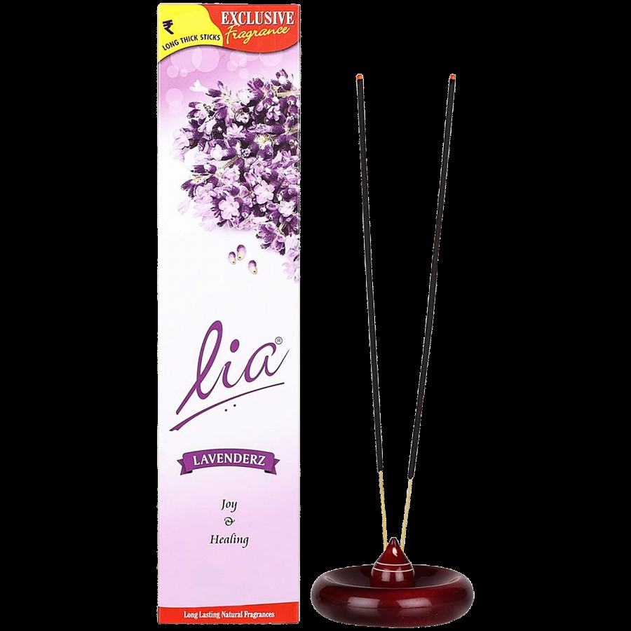 Lia Lavenderz Incense Stick/Agarbatti - Provides Long-Lasting Fragrance