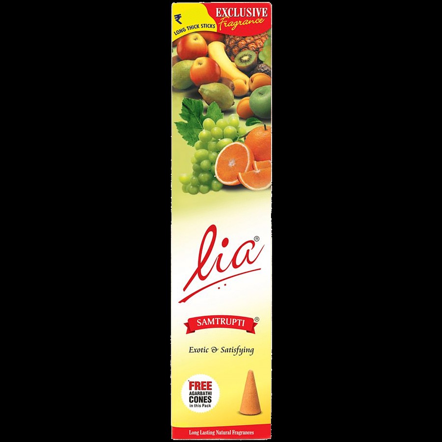 Lia Samtrupti Incense Stick/Agarbatti - Provides Long-Lasting Fragrance