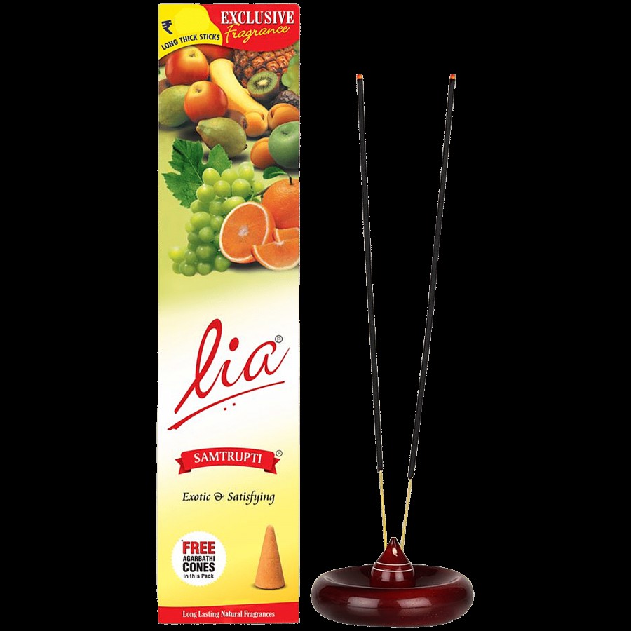 Lia Samtrupti Incense Stick/Agarbatti - Provides Long-Lasting Fragrance