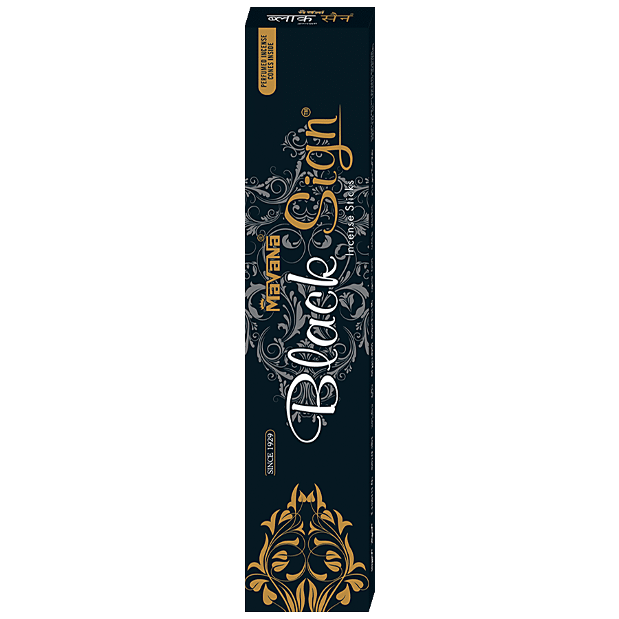 MAVANA AGARBATHIES Black Sign Incense Sticks - High-Quality