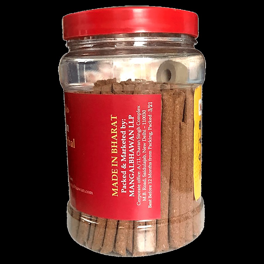 Mangal Bhavan Chandan Pooja Herbal Dhoop Stick - With Stand