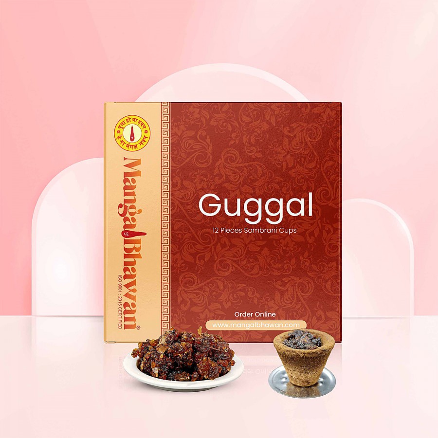 Mangal Bhavan Natural Guggal Sambrani Cup  - Soothing & Lasting Aroma