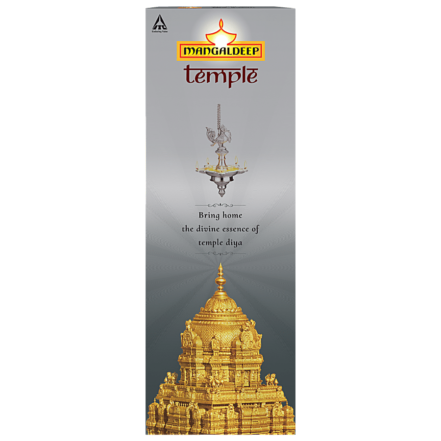 Mangaldeep Temple Diya Silver Tradition Agarbatti Sticks