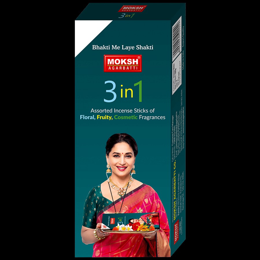 Moksh 3 In 1 Assorted Incense Sticks