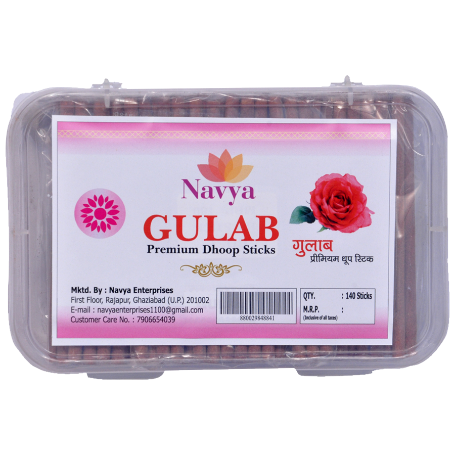 Navya Gulab Premium Incense/Dhoop Sticks