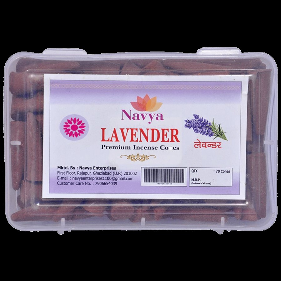 Navya Lavender Premium Incense Cones