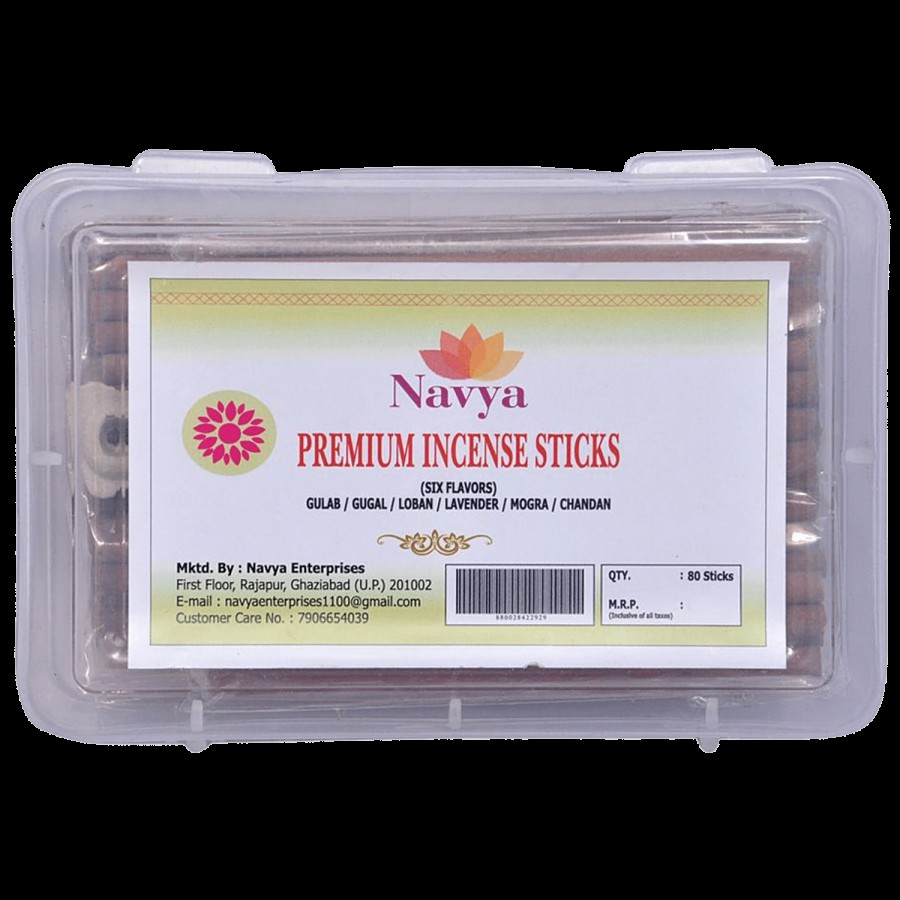 Navya Premium Incense Sticks - Assorted Fragrance